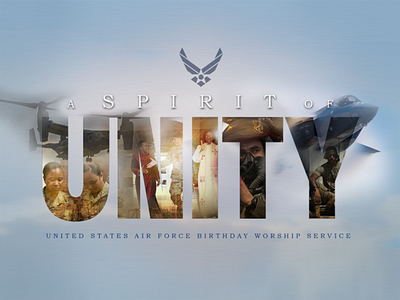 Banner for USAF Birthday Worship Service banner banner design