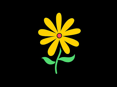 yellow flower flower illustration