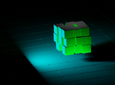 Area Lighting Cube 3d animation app blender branding compositing cycles design graphic design illustration logo motion graphics ui