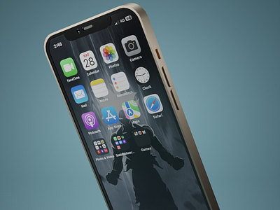 Iphone 12 3d animation app blender branding compositing cycles graphic design logo motion graphics ui