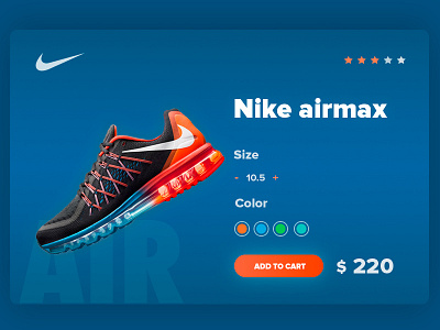 UI Elements №6 nike page product ui ux web webdesign