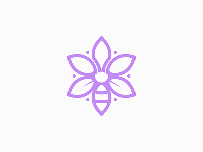 Beeground bee branding design flower graphic design illustration logo modern vector