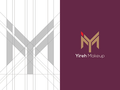 Yireh Makeup Logo brand identity brandidentity branding design icon identity illustration logo vector