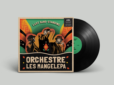 Last Band Standing - Les Mangelepa, Strut Records adobeillustator applepencil design illustration ipad pro music procreate record cover vinyl