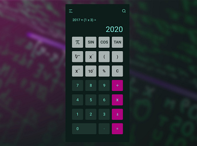 TI-30x Vibes Calculator calculator calculator ui dailyui dailyuichallenge ui ui design uiux visual design