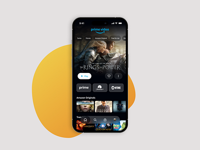 Prime Video App Redesign - Concept app mobile redesign ui ux