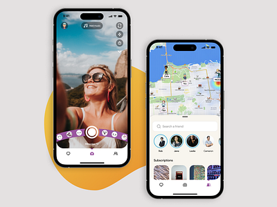 Snapchat Redesign - Concept app mobile redesign ui ux