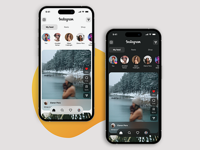 Instagram Redesign - Concept app mobile redesign ui ux