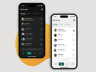 WhatsApp Redesign - Concept app mobile redesign ui ux