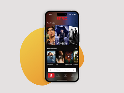 Netflix App Redesign - Concept app mobile redesign ui ux