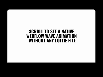 Wave section divider animation design divider interaction micro site scroll animation section ui wave wave animation web webflow webflow animation