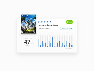 Game Card Design - Horizon: Zero Dawn card games horizon zero dawn playstation sketch ui