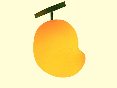 juicy mango art by amaze design illustration vector