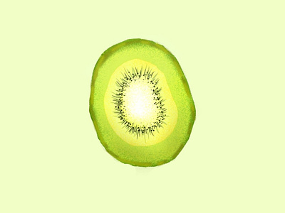 kiwi fruit illustration by amaze art