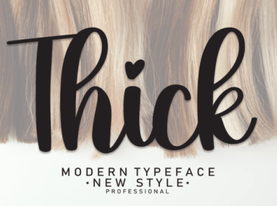 Thick Font app branding design font fonts graphic design illustration logo typography ui ux vector