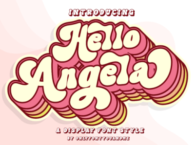 Hello Angela Font app branding design font fonts graphic design illustration logo typography ui ux vector