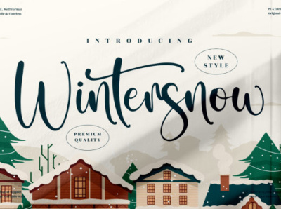Wintersnow Font 3d animation app branding design graphic design illustration logo motion graphics typography ui ux vector
