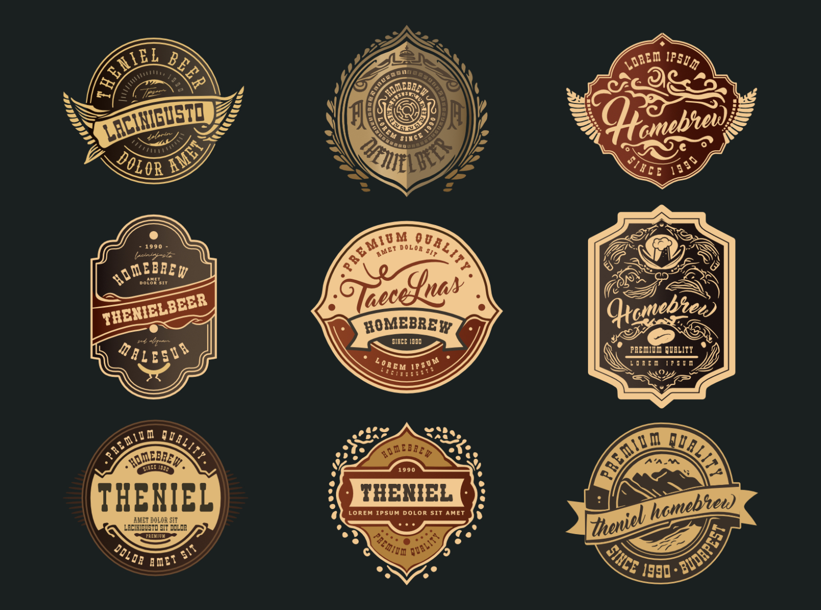 Beer Labels for Affinity Designer by theNIEL on Dribbble