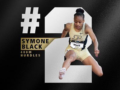 Purdue Track - Symone Black hurdles ncaa purdue running track university