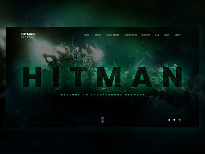 Hitman Network app christmas game hitman illustrations ios landing page ui ui design ux uxui web ui