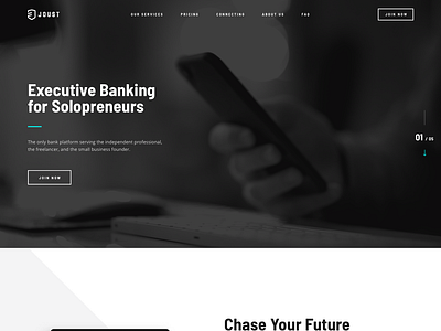 Joust - Homepage by Lukas Buzga for STRV on Dribbble