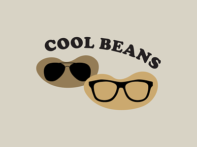 Cool Beans cool beans illustration kitsch sticker sunglasses