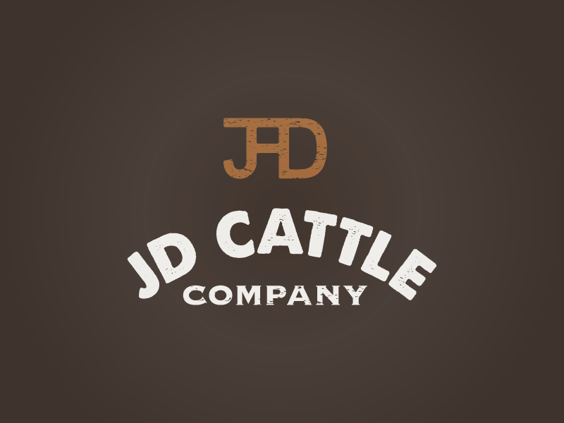 JD Cattle Company logo concept meat beef cattle cattle brand brand agriculture logo