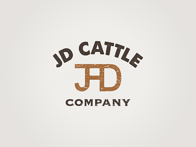 JD Cattle Company logo concept agriculture beef brand ca cattle cattle brand cattle company distressed meat