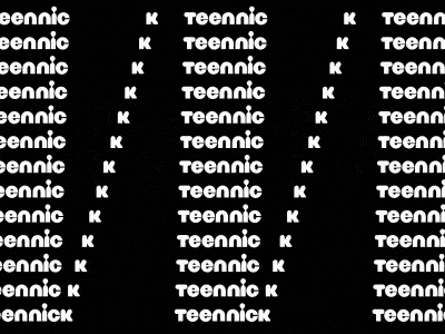 TeenNick - Type 01 animation kinetic typography logo mgfx motion smooth teennick type