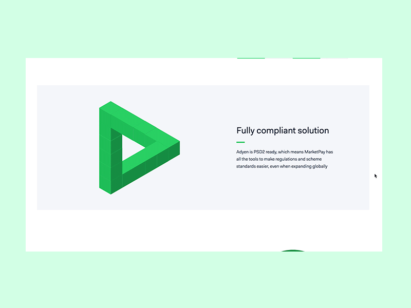 Penrose triangle animation on scroll (Proposal)