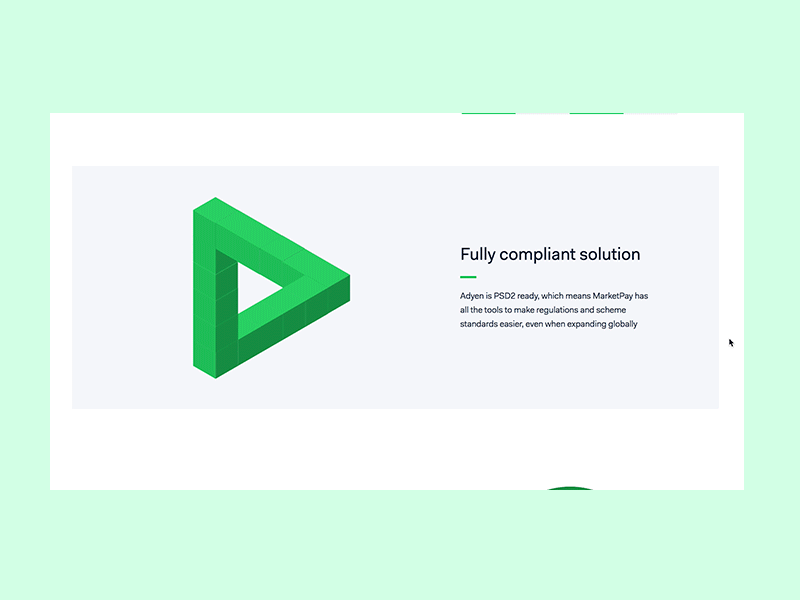 Penrose triangle animation on scroll (Proposal) animation design gif interactive js landing page scroll ui ux web