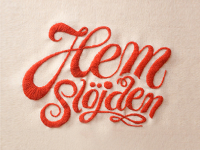 Hem Slöjden art direction branding design handicraft identity type typography