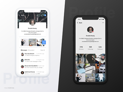 Profile 30 days app design ui