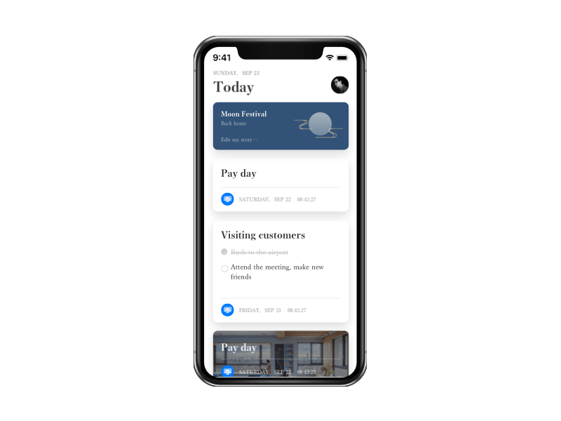 Todo 30 days design ui