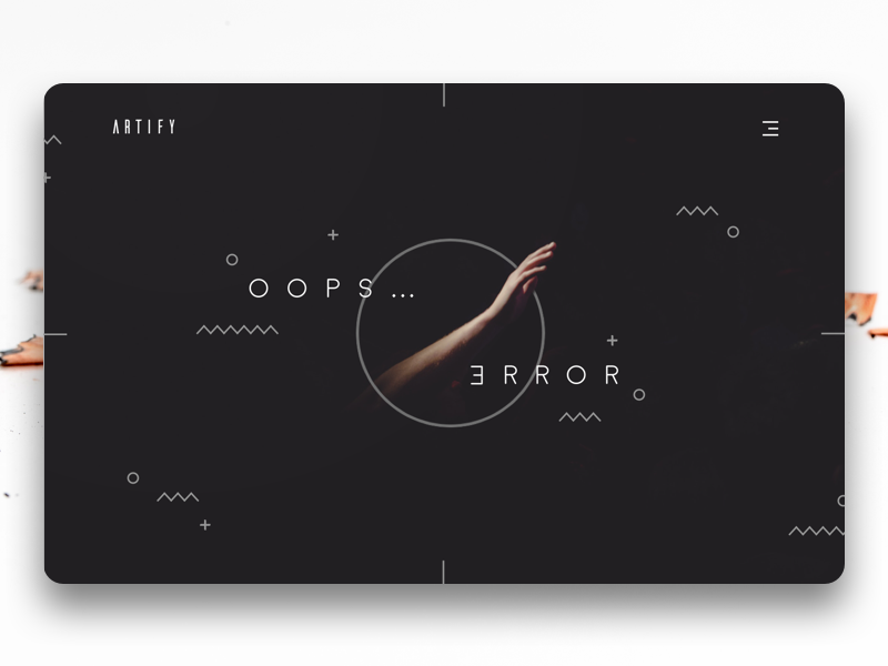 404 error page deisgn example #88: 404 Page