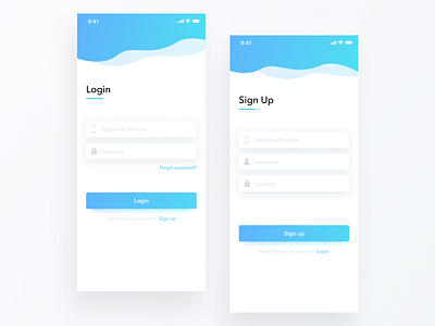 Login / Sign Up Freebie app design free stuff freebie freebies login form mobile app sign up form ui user experience user interface ux