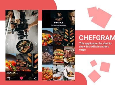 Mobile Design Chefgram Idea changes world chef design food food stall instagram little thing mobile mobile design out of the box restaurant serving tiktok