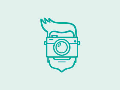 Photographer's Logo beard logo photo photographer photography snapshot vision