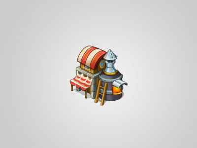 forge game house isometric vector