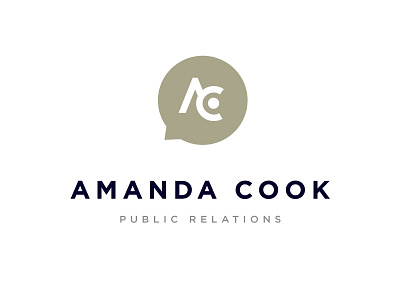 Amanda Cook Logo clean professional simple