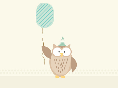 Owl drawing for an invite illustration owl