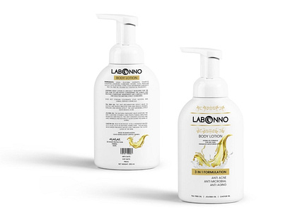 Body Lotion Packaging Design