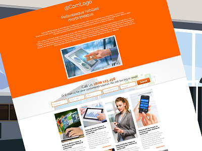 Innovative Landing Page Template Design