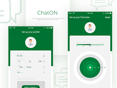 Social Chat App Exploration android app chat ios app mobile app mobile ui social