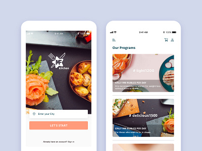 HealthyFood App appdesign ui ux