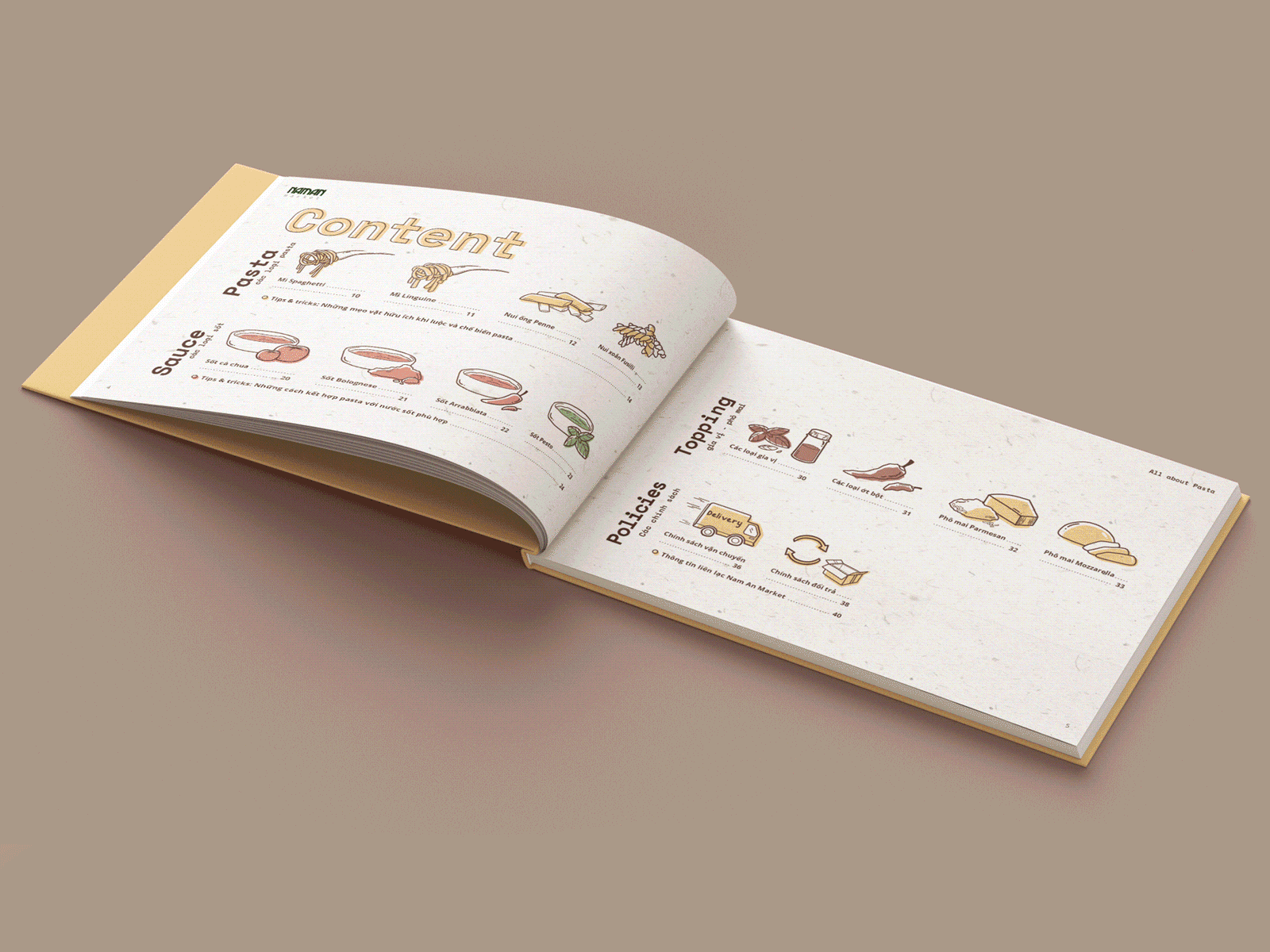All about Pasta | Catalog booklet catalogue design editorial food illustration graphic design illustration layout pasta illustration