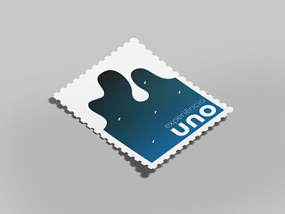 uno · stamp brand identity branding design filipeoconde gradient graphic design stamp