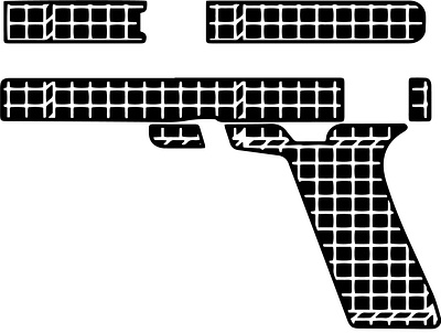 Gun Template, pattern 1 cnc cutting cnc model custom glock template gun design gun svg laser engraving svg cut file