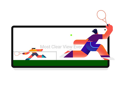 sports character colors design flat illustration india minimalist modern simple vector