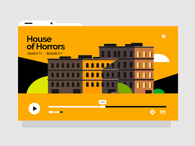 House of Horrors house illustration player ui ui